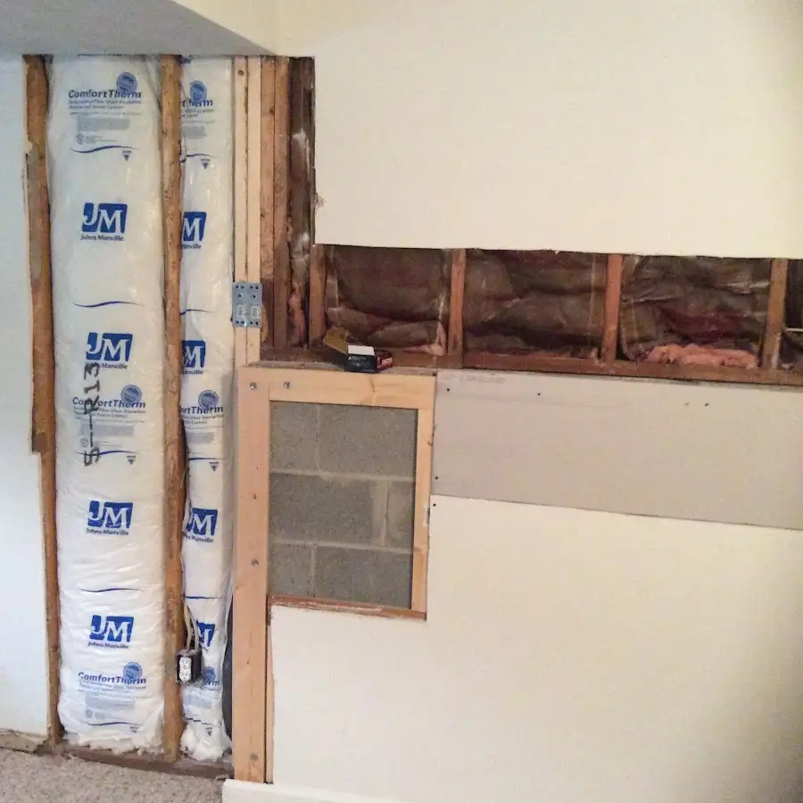 Wall insulation replacement during Contents Cleaning & Restoration in Cahokia Heights